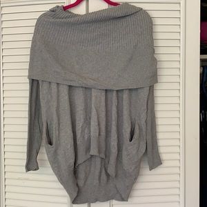 Grey off the shoulder sweater